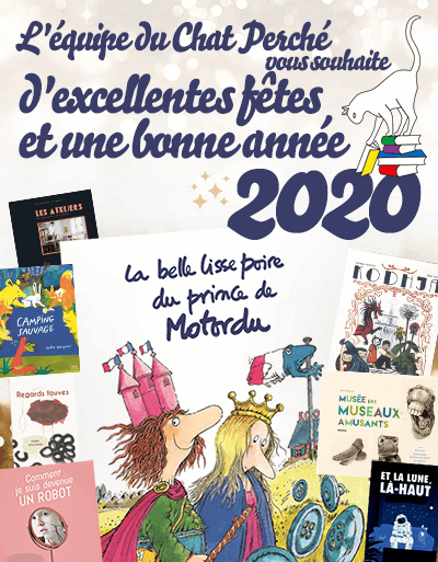 Bonne année 2020 vous souhaite la librairie Chat Perché, Le Puy-en-Velay.