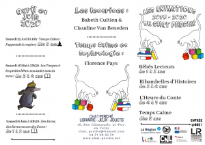 Calendrier Chat Perché et évènements 2019 - 2020